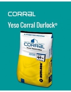 Yeso Tradicional Corral 40kg - Durlock